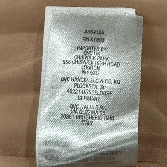 Isaac Mizrahi Live QVC Medium 8 - 10 Vest Quilted Jacket Coat Pink Khaki Square - Picture 10 of 10